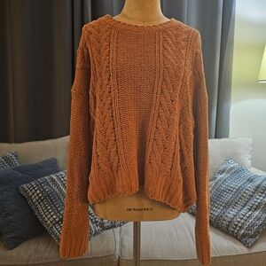 Billabong Copper Relaxed Fit Knit Cable Sweater